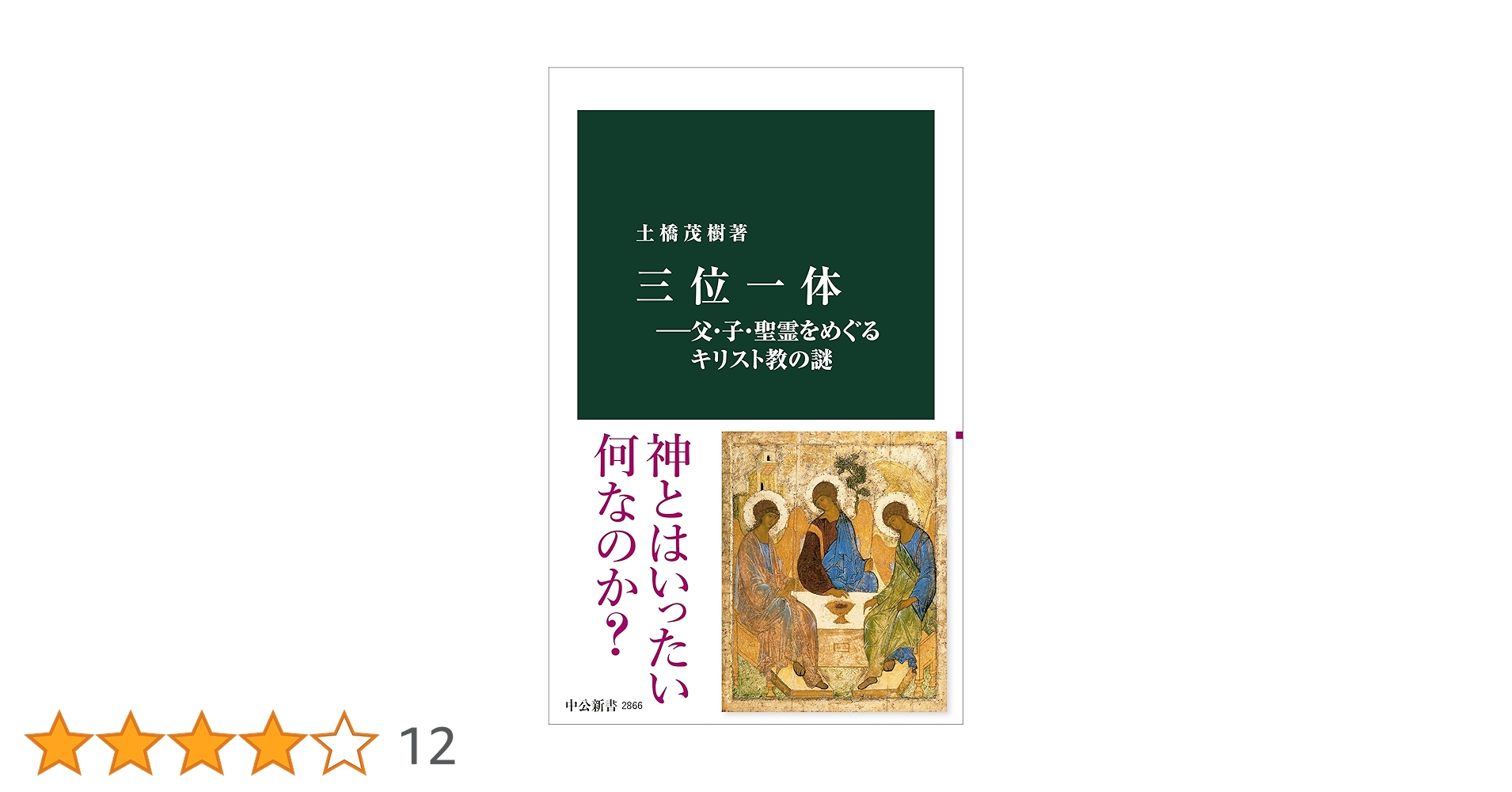 三位一体―父・子・聖霊をめぐるキリスト教の謎 (中公新書 2866